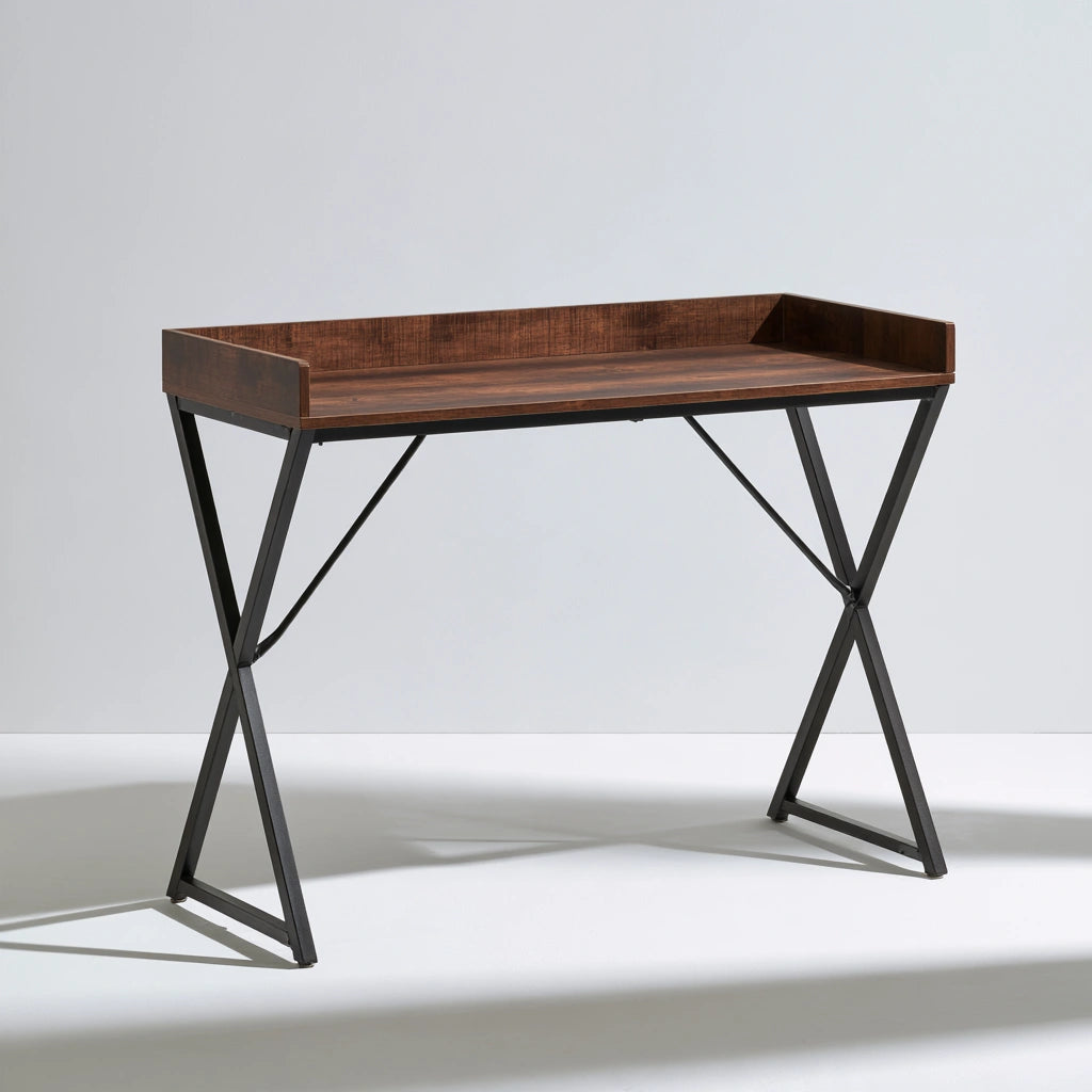 Scrivania in legno ingegnerizzato, colore marrone